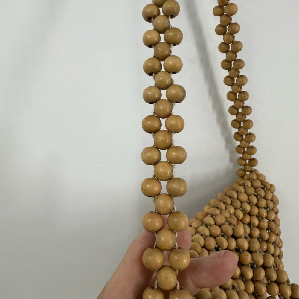 Gaymode vintage wood bead 60s/70s Shoulder Bag